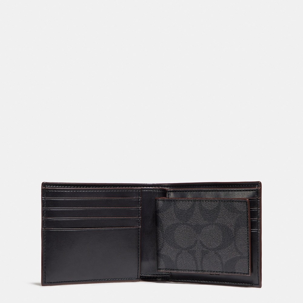 NWT Coach Outlet 3 In 1 Wallet In Signature Canvas - Picture 2 of 2